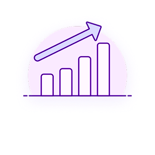 Increasing Chart Streamline UX Duotone